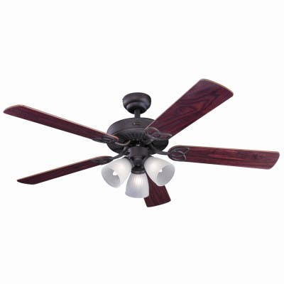Westinghouse 72274 52" Vintage Ceiling Fan, Oil Rubbed Bronze, Reversible blades