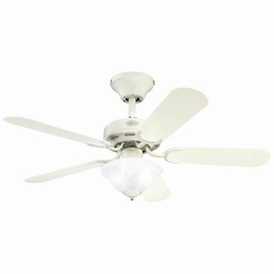 Westinghouse 72374 42" Richboro Ceiling Fan, White, Reversible blade