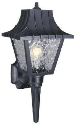 Westinghouse 66860 Wall Lantern, Single Light, Black, 60W