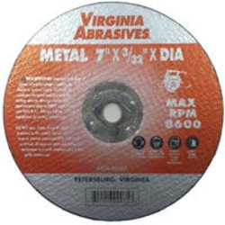 Virginia Abrasives 424-45107 7" x 1/8" Metal Cutting Wheel