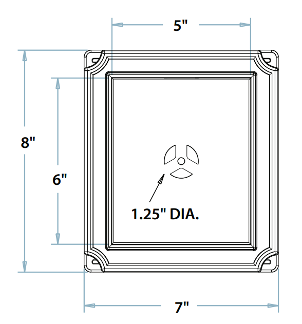 Builders Edge 130010001 Scalloped Mounting Block