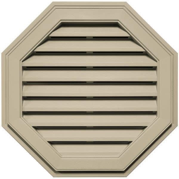 Builders Edge 12001 White, Octagon Gable Vent
