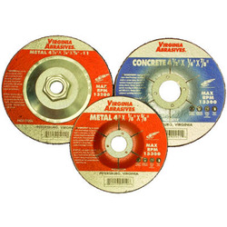 Virginia Abrasives 424-59005 4-1/2" x 1/4" x 5/8"-11" Metal Grinding Wheel