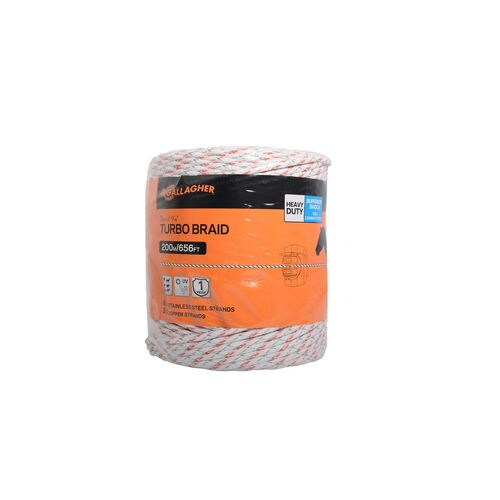 Gallagher G6217 Heavy duty Turbo Braid for Horse Fencing
