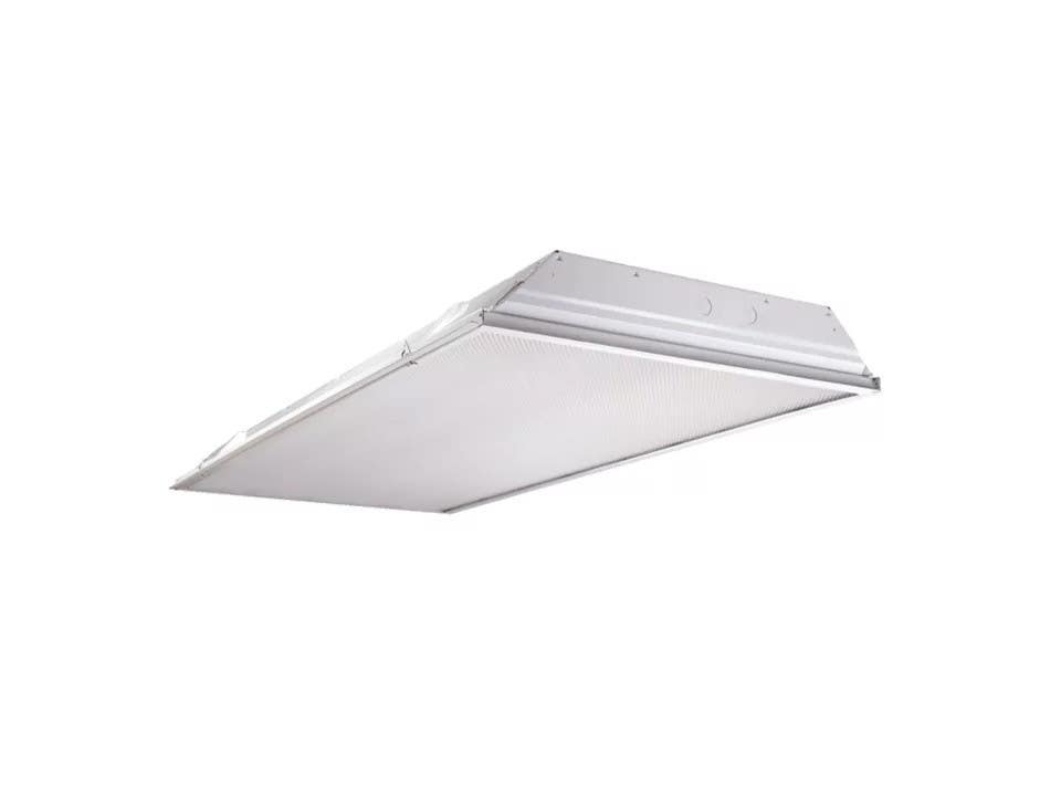 Cooper Lighting 2GR8432 Recessed Commercial Troffer Light Fixture, 4 Lamps, 2 x 4-Ft.