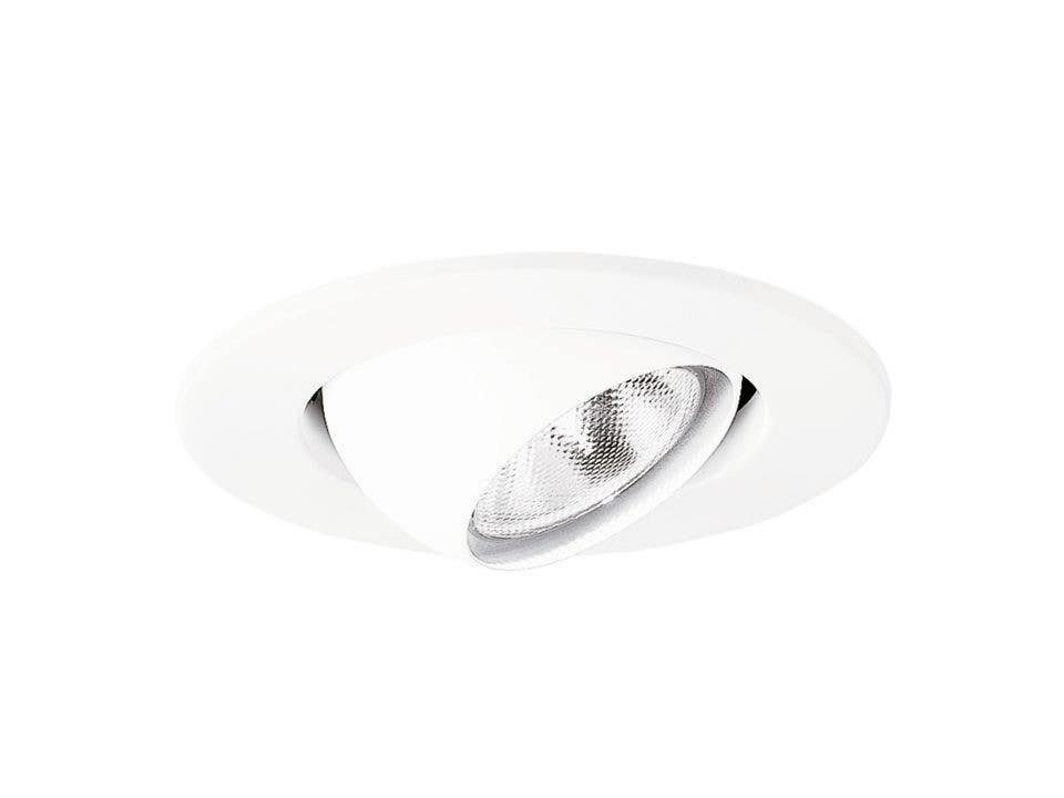 Cooper Lighting RE-4002WH Adjustable Eyeball Light Fixture, White, 4-In.