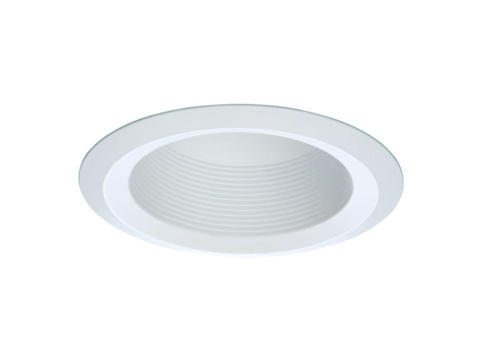 Cooper Lighting RE-6125WB Full Cone Baffle Trim, White, 6-In.