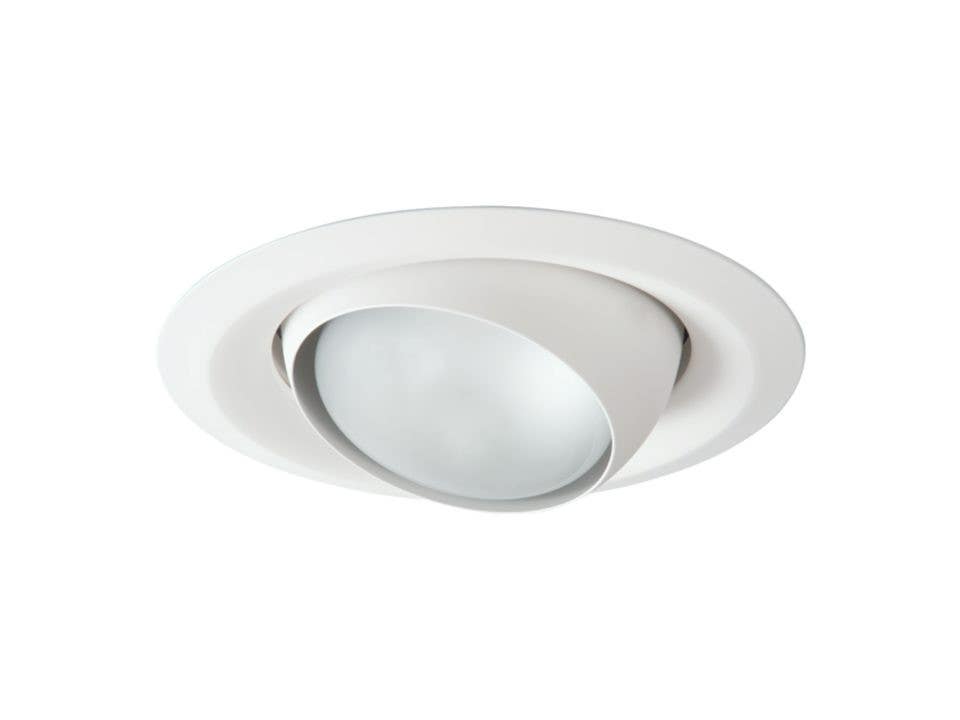 Cooper Lighting RE-6130WH Adjustable Eyeball Light Fixture, White, 6-In.