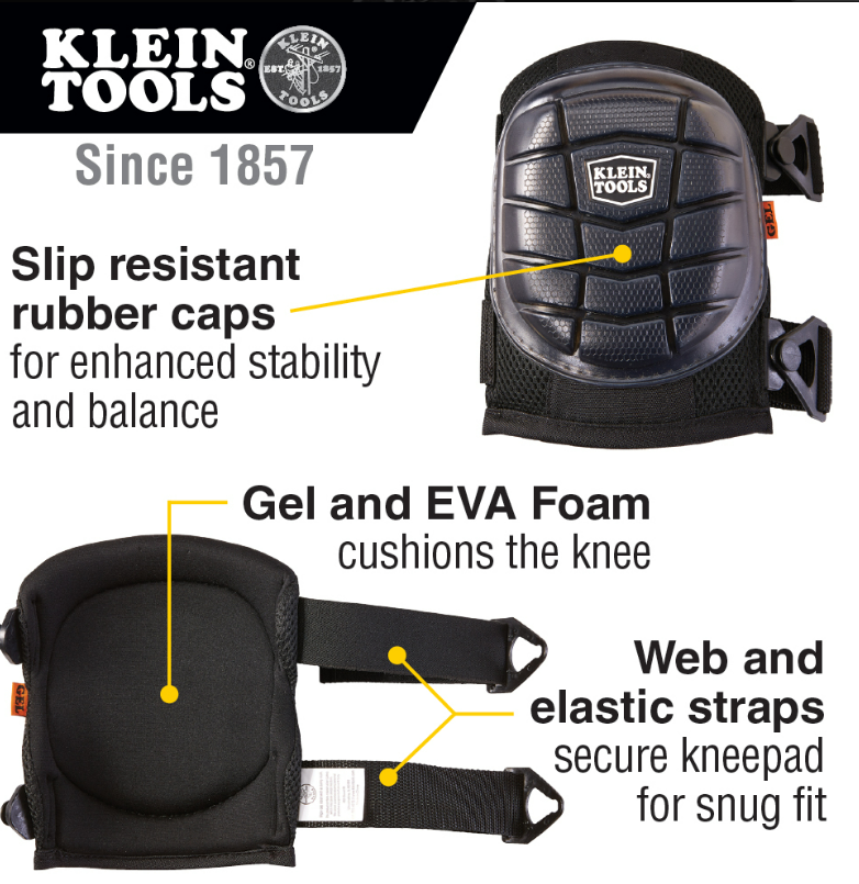 Klein Tools 60184 Lightweight Gel Knee Pads