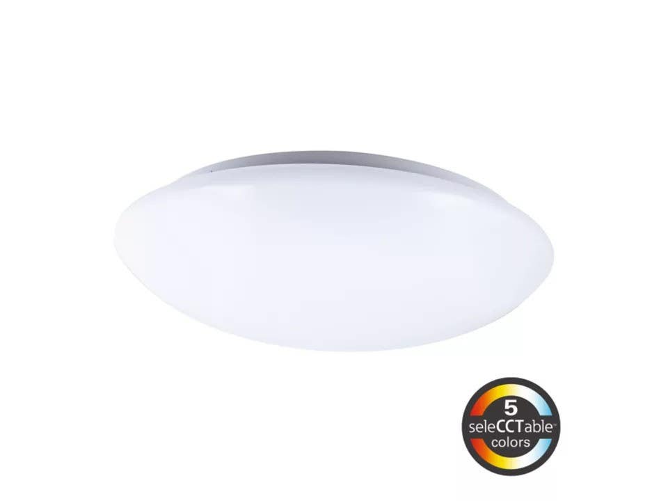 Cooper Lighting FM159S1EWHR Led Light Fixture, Flush Mount, 1700 Lumens, 120-Volt, 15-In.