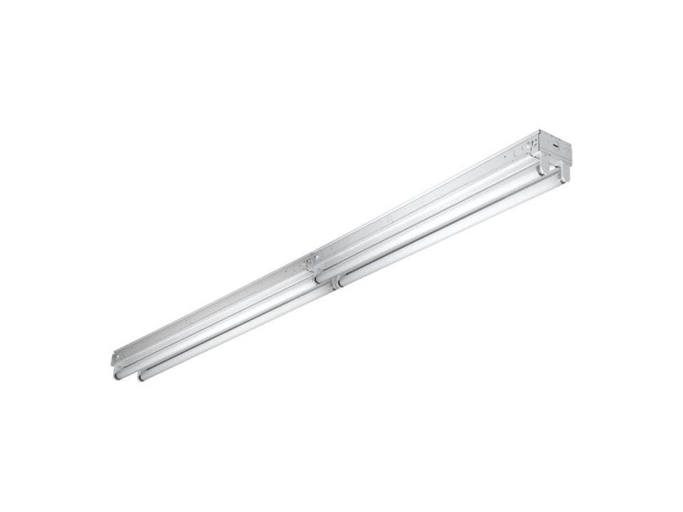Cooper Lighting 8TSSF-232-UNV-EB81-U Tandem Fluorescent Strip Light, T8, Commercial, 4-Lamp, 8-Ft.
