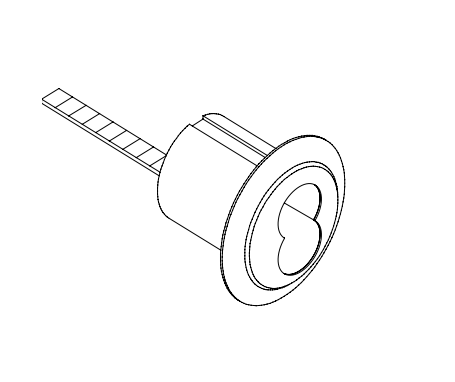 KABA 83 Retrofit Interchangeable Core Rim Cylinder Housing