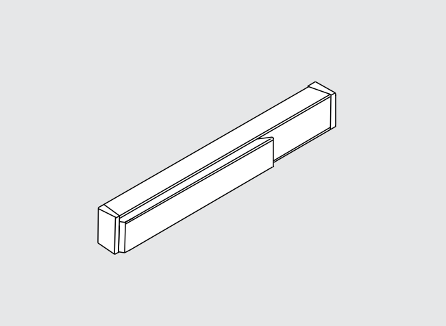 KABA 9230 Narrow Stile Rigid Dummy Touchbar