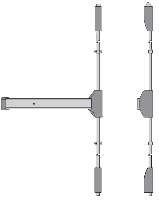 KABA 8400 Series Surface Vertical Rod Exit Device