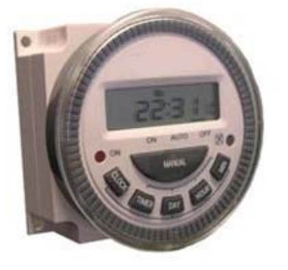 KABA 14-2 7-day programmable timer,memory, battery back-up