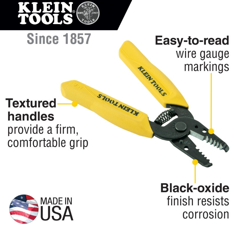 Klein Tools 11045 Wire Stripper/Cutter (10-18 AWG Solid)