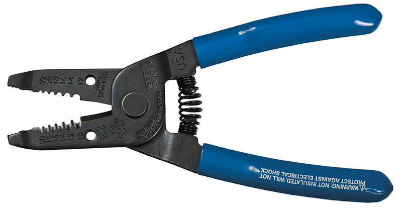Klein Tools 1011 Wire Stripper/Cutter 10-20 Solid, 12-22 AWG Stranded
