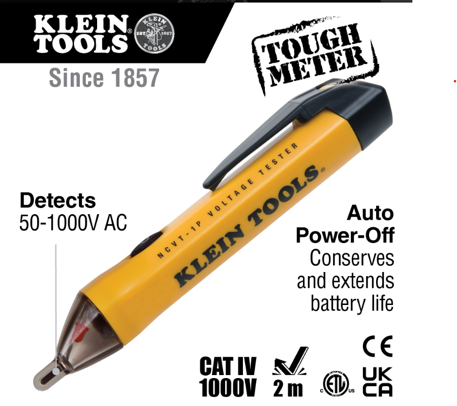 Klein Tools 69149P Test Kit with Multimeter, Non-Contact Volt Tester, Receptacle Tester