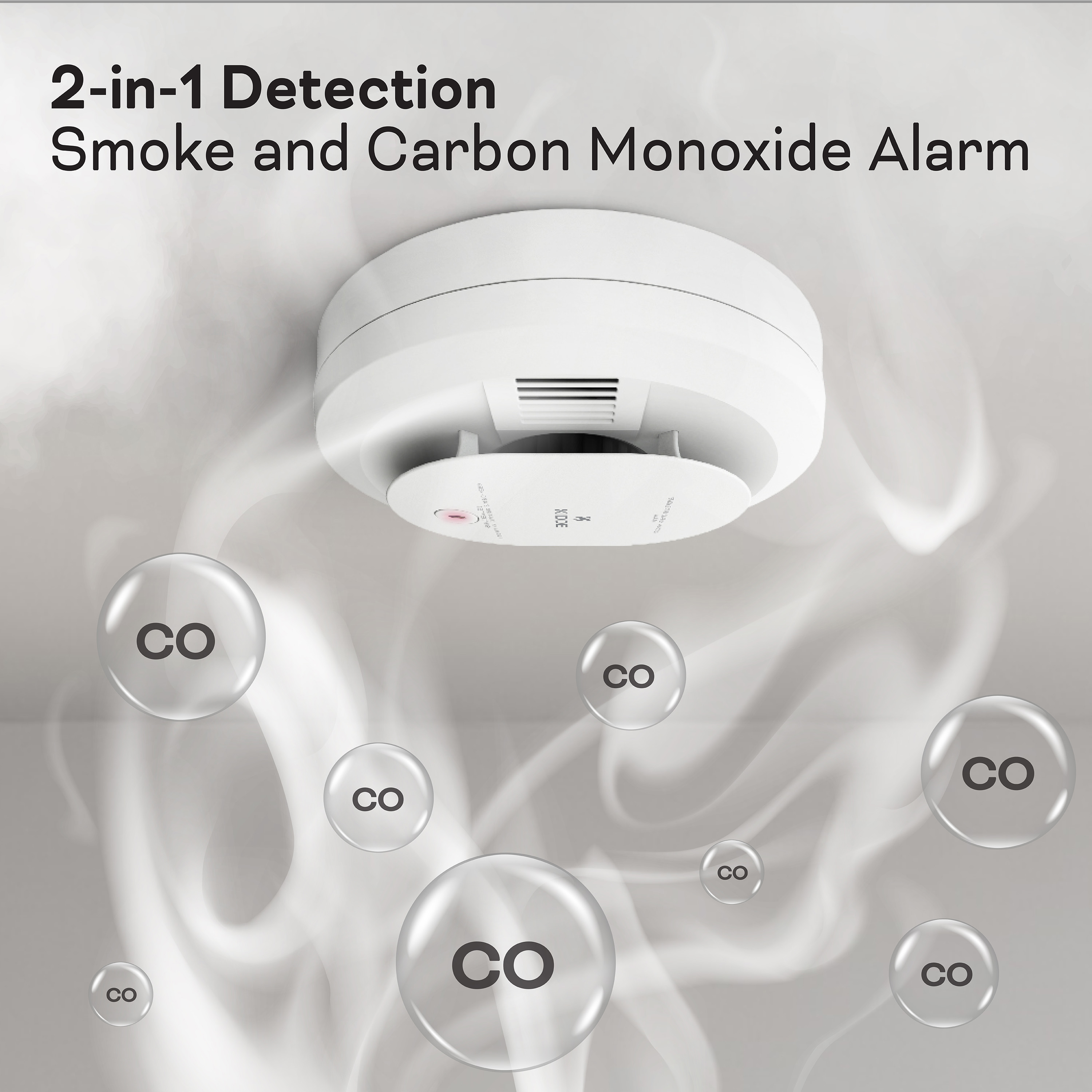 Kidde 900-CUAR-V Hardwired Smoke & Carbon Monoxide Voice Alarm, Interconnectable w/ AA Battery Backup