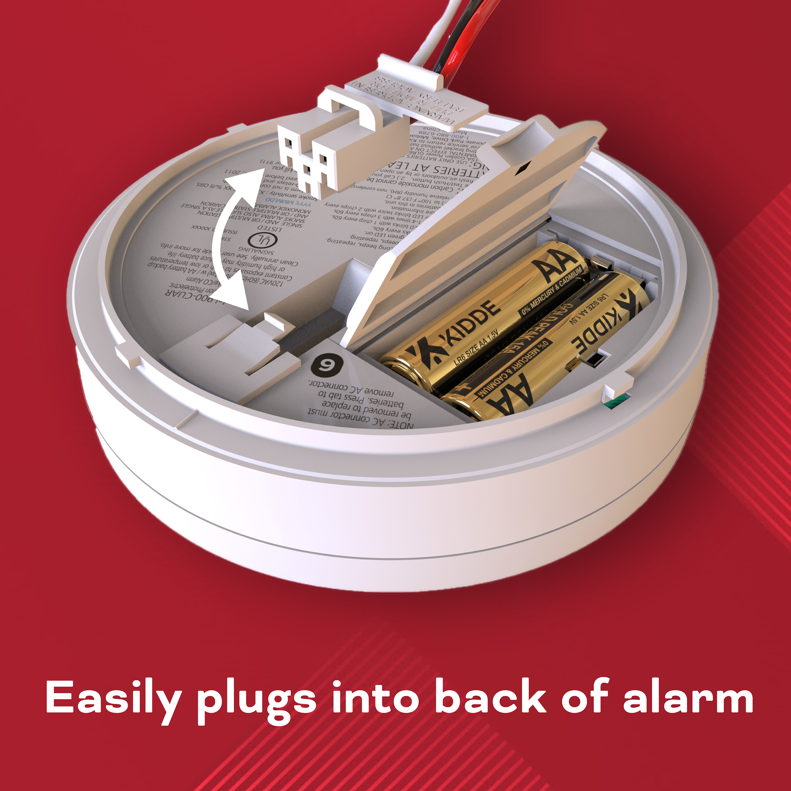 Kidde 20-9003 Quick Connect Adapter For Smoke & Carbon Monoxide Detectors (6-Pk)