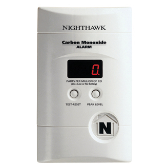Kidde KN-COPP-3 Nighthawk AC Plug-in Operated Carbon Monoxide Alarm w/ Digital Display