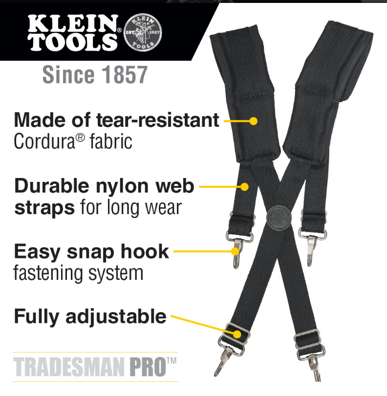 Klein Tools 55400 Tradesman Pro Suspenders