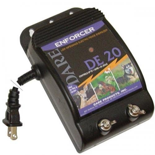 Dare DE20 Enforcer Series Electric Fence Energizer, 0.05 Joule