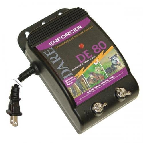 Dare DE80 Enforcer Series Electric Fence Energizer, 0.2 Joule