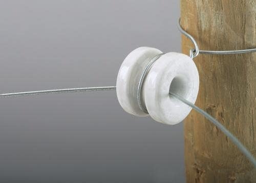 Dare 2356-10 Heavy Duty Porcelain Corner Insulator, 10pk.