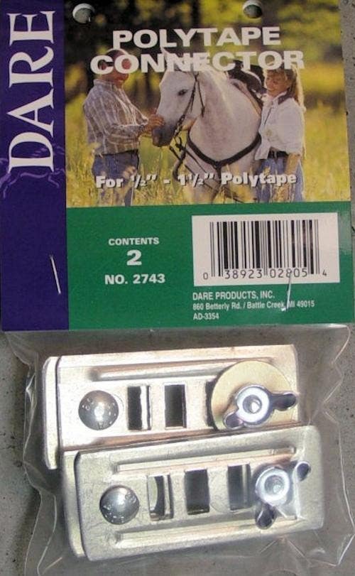 Dare 2743 Electrical Fence Tape Connector for Equine Fencing