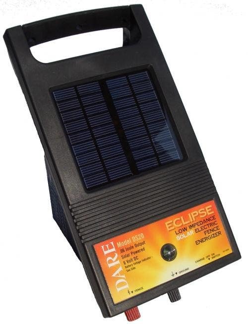 Dare DS 20 Eclipse Series Solar Electric Fence Energizer, .07 Joule