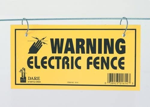 Dare 1614-3 3Pk Warning Sign