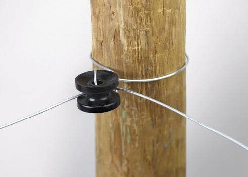 Dare 1752-10 High Strain Corner & End Insulator, Black, 10pc.