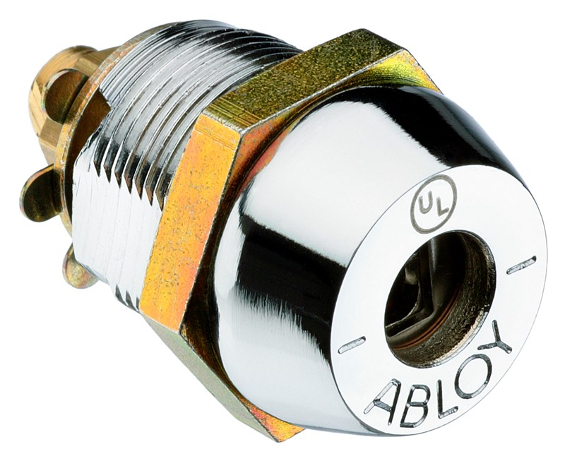 Abloy Sentry CL204 Cam Lock, Length-3/4", UL, Hard Steel, Finish-Bright Chrome