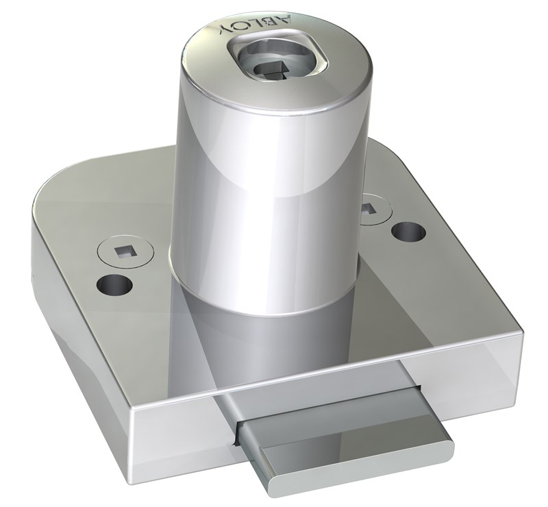 Abloy Sentry OF220 Cabinet Lock, Straight Latch, Max. Door Thickness-19 mm Finish-Bright Chrome