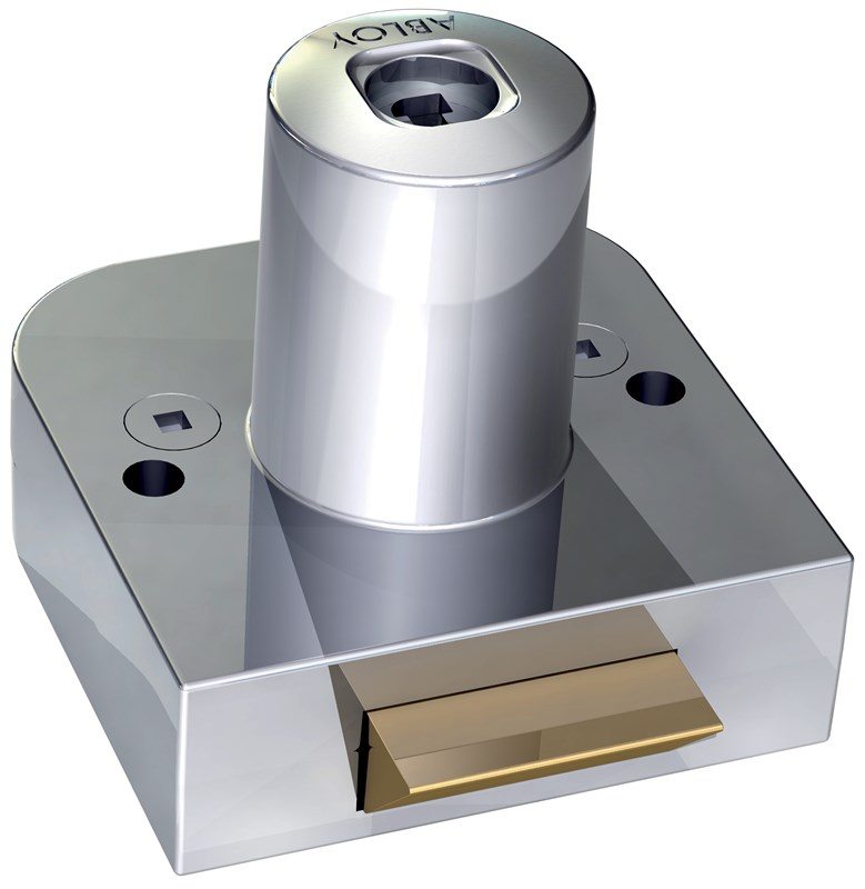 Abloy Sentry OF221 Cabinet Lock, Spring Latch, Max. Door Thickness-19 mm, Finish-Bright Chrome