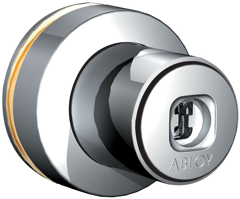 Abloy Sentry OF421C Push Button Cabinet Lock, Keying Platform-Classic, Finish- Bright Chrome