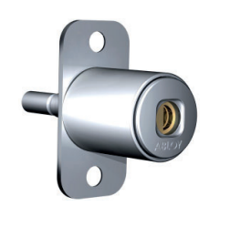 Abloy Sentry OF424C Push Button Cabinet Lock, Keying Platform-Classic, Finish-Bright Chrome