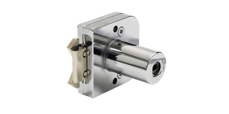Abloy Sentry OFL245T Cliq Cabinet Lock, w/o Keys, Keying Platform-Protec2, Finish-Chrome Plated Zinc