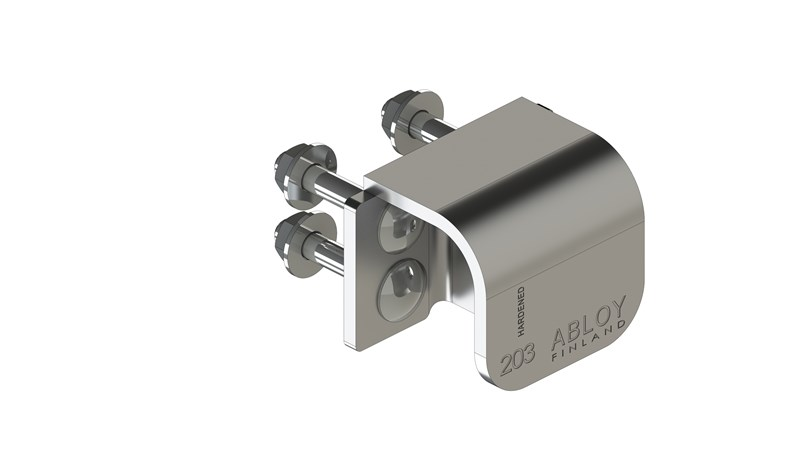 Aboly Sentry PL2 Staple For Padlock, Finish-Zinc plated, Polyester-Coated