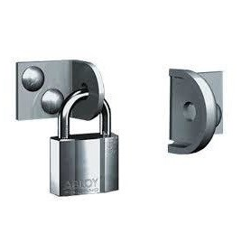 Abloy Sentry PL204_1001000 Padlock Staple, Non-Handed, Zinc Plated, Polyester-Coated