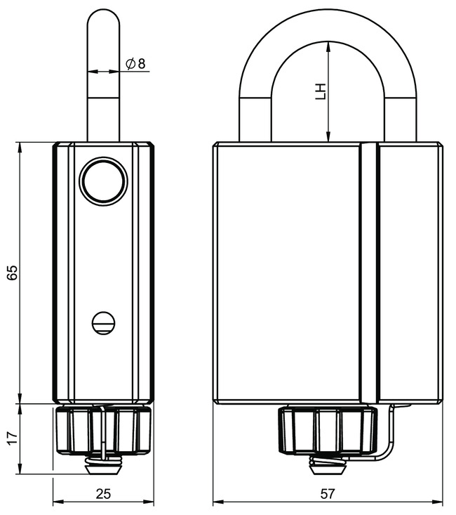 Abloy Sentry CI_N318 Ikon eCliq Cylinder Padlock