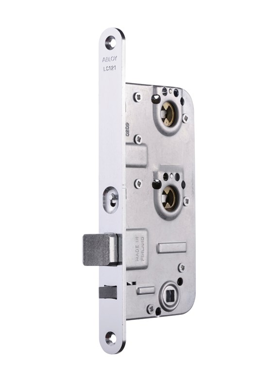 Abloy Sentry LC121 Mortise Lock Case, Double Keying Platform, Finish-Zinc Plated And Lacquered Steel