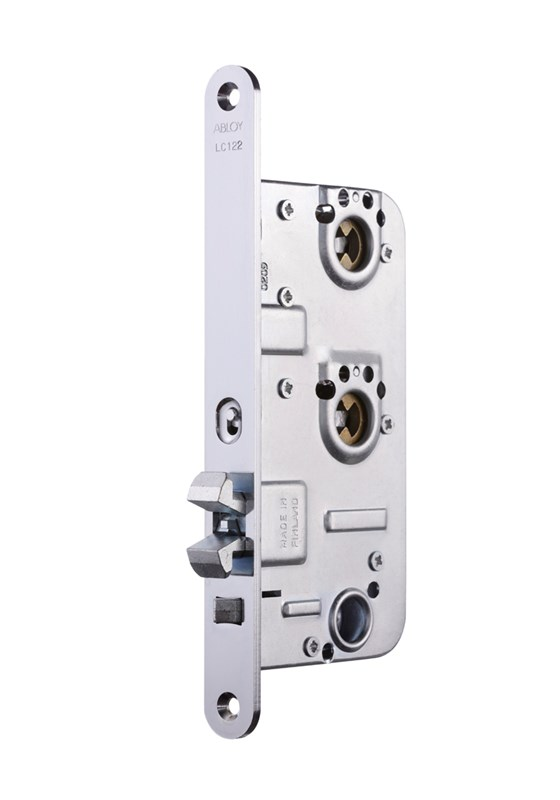 Abloy Sentry LC122 Mortise Lock Case, Double Keying Platform, TP, Finish-Zinc Plated And Lacquered Steel