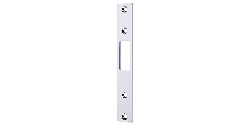 Abloy Sentry 4613 Striker Plate w/ Screw, Finish-Bright Chrome