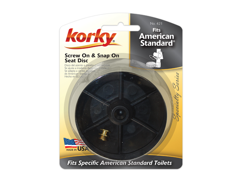 Korky 421BP 2" Fits American Standard Toilet Combo Seat Disc
