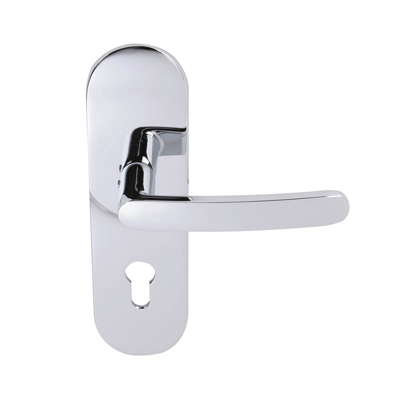 Abloy Sentry DH006_ Polar 6 DIN Long Plate Door Handle, Material-Brass