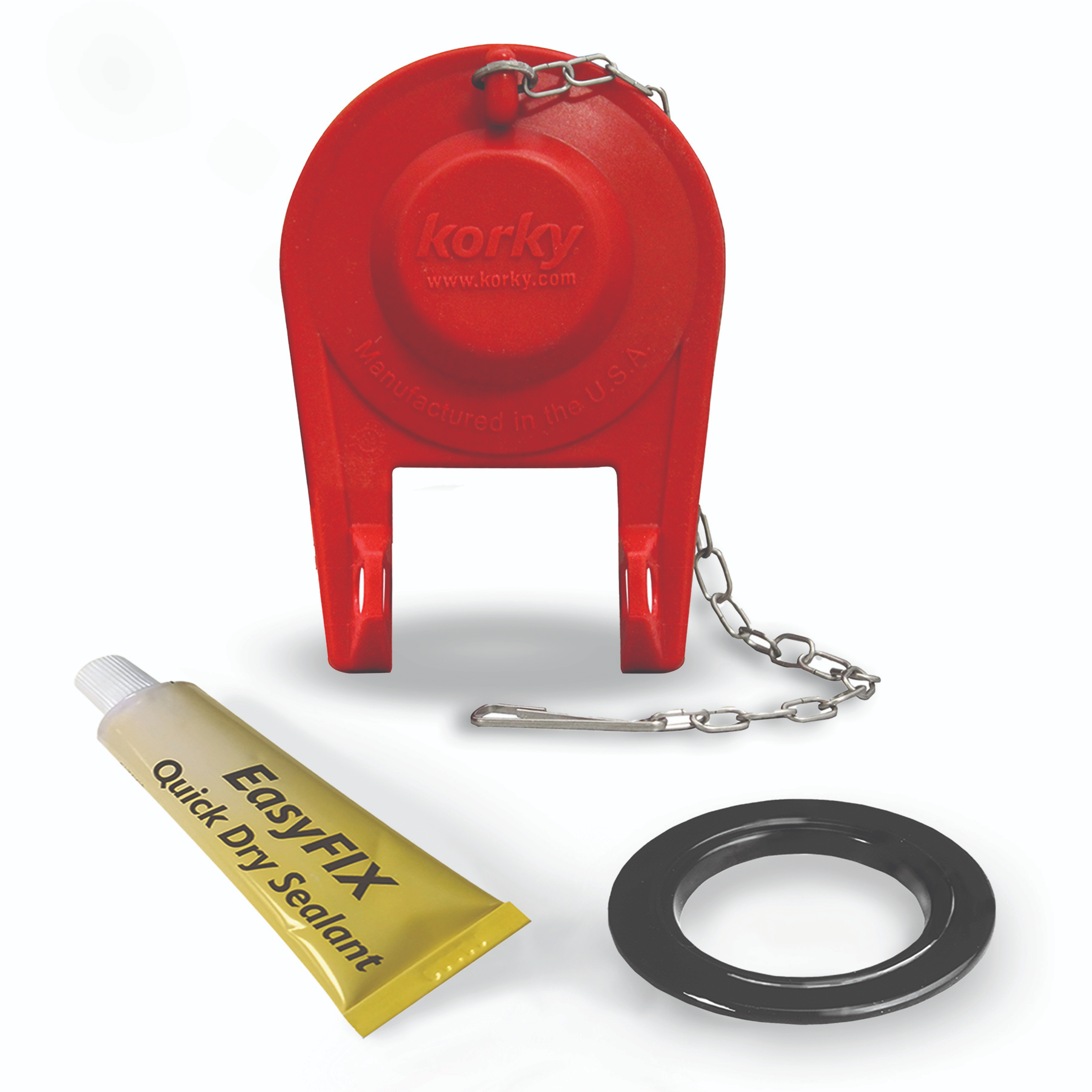 Korky 2003MP 2" Universal Toilet Flush Valve Repair Kit with Adjustable Toilet Flapper