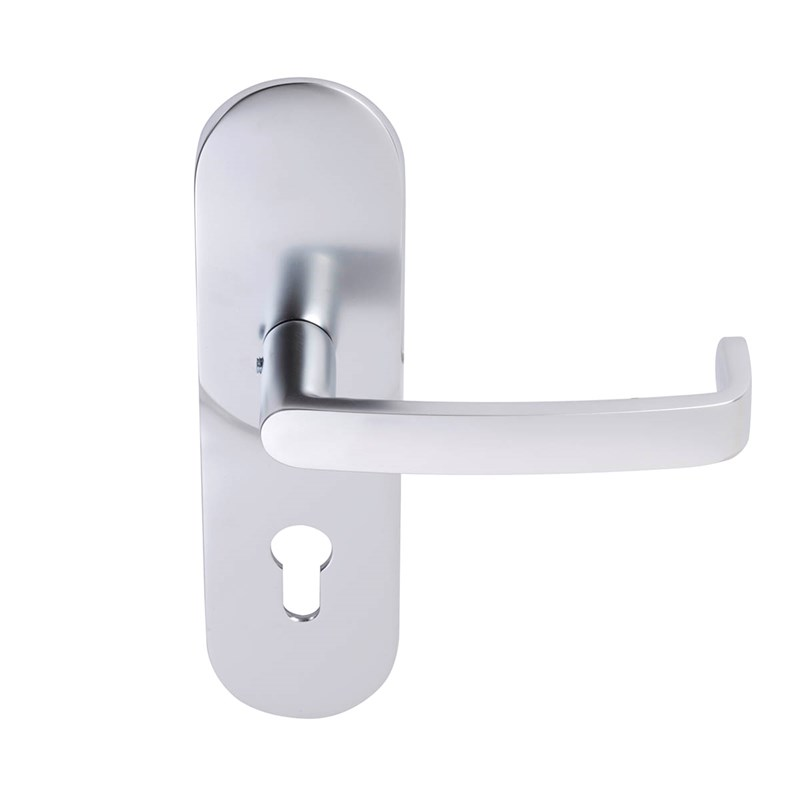 Abloy Sentry EH006 Polar 6 DIN Exit Long Plate Door Handle, Material-Brass