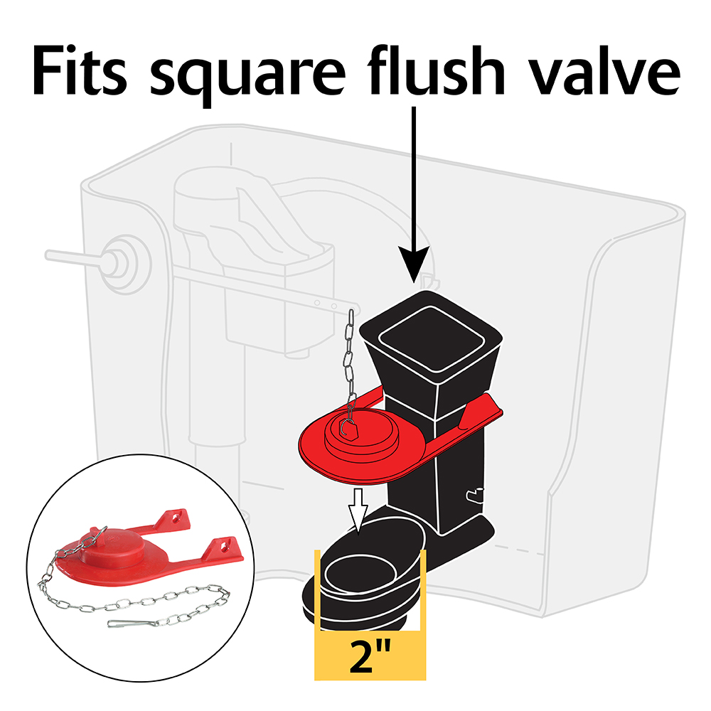 Korky 2010BP 2" Fits Kohler Rialto Float Toilet Flapper